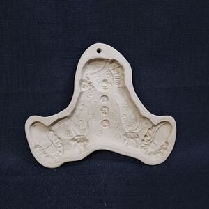 Vintage Brown Bag Cookie Mold Sitting Clown In Polka Dots Hill Design Inc. 1993
